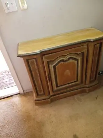Small solid wood cabinet