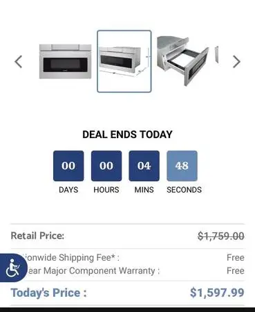 Sharp Microwave Drawer (Stainless Steel)