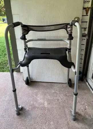 Rollator Walker with Fold Down Seat