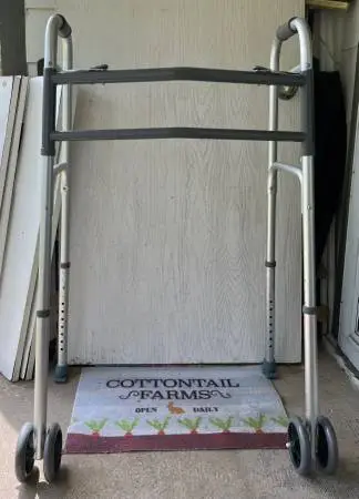 Bariatric Two Button Walker Dual Wheels