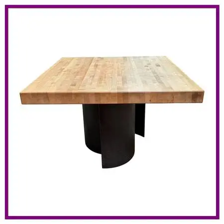 Industrial Butcher Block Counter Dining Table Island
