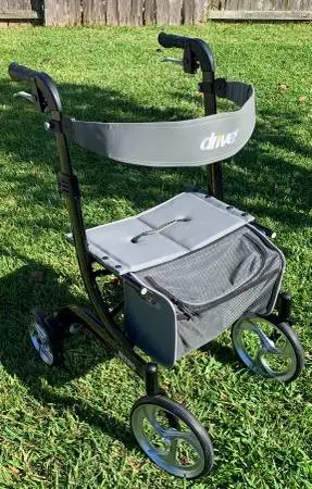 Drive Medical RTL Nitro Euro Style Rollator, Walker, Black