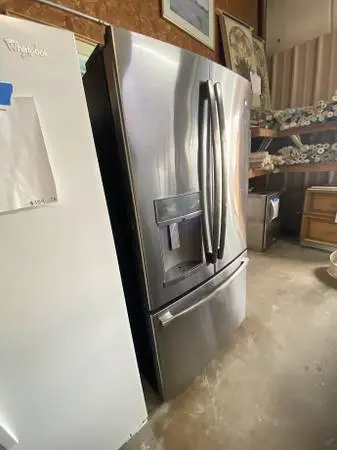 SS GE French Door Refrigerator 27.8 Cu Ft Model #PFE28KSKFSS Used