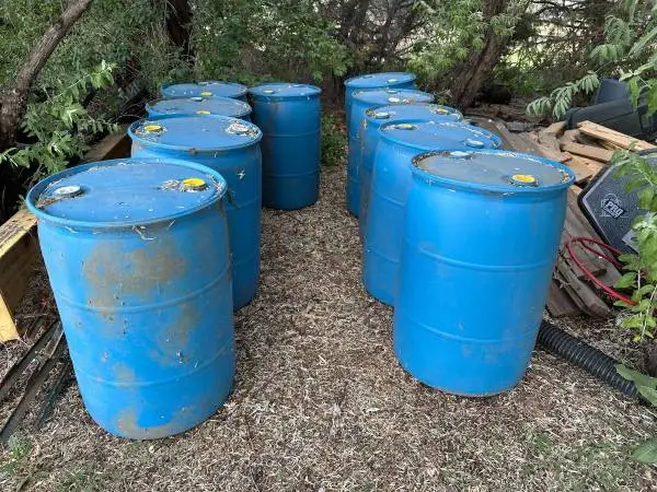 55 gallon food grade water barrels