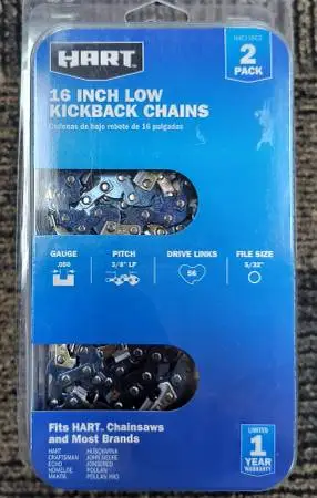 Brand New 2-pack 16 CHAINSAW BLADES
