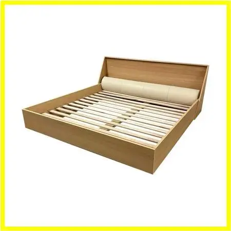New Eastern King Size Bespoke Verne White Oak Bed Frame