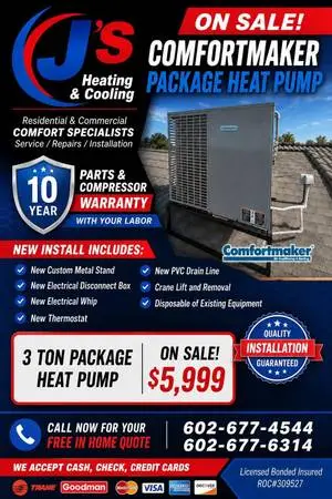 HUGE SAVINGS ON ANY NEW 2-3-4-5 TON HEAT PUMP FULLY INSTALLED