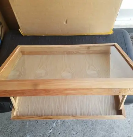 Wood Portable Display Case NEW $150 FIRM