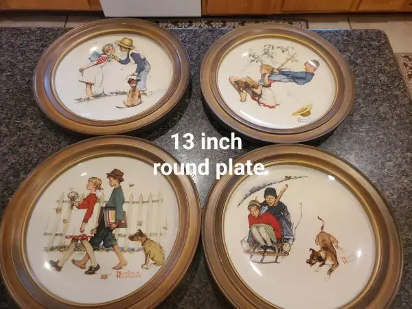 Norman Rockwell vintage plates
