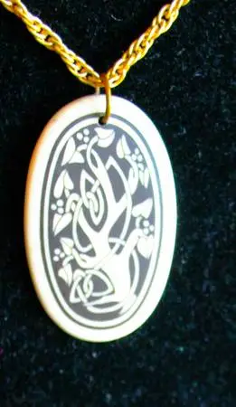 Celtic Tree of Life Oval Pendant Necklace