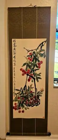 Silk Art, Asian Scroll $65 obo