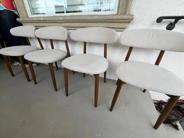 Mid Century Style Dining Chairs x 4