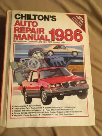 Chilton’s Auto Repair Manual 1979 - 1986