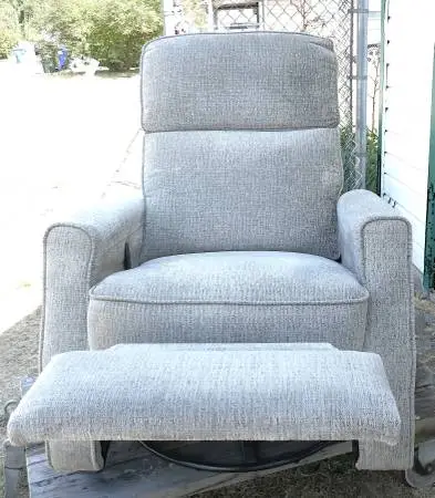 Chair that reclines, glides, swivels and rocks.