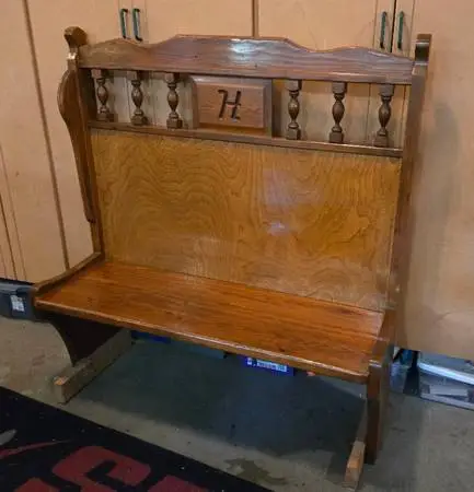 Lazy H Saloon Bench - Tripp, SD