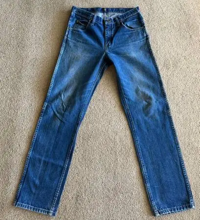 Vintage Wrangler Regular Fit Medium Wash Men’s Jeans 47Mwz Size 33 x34