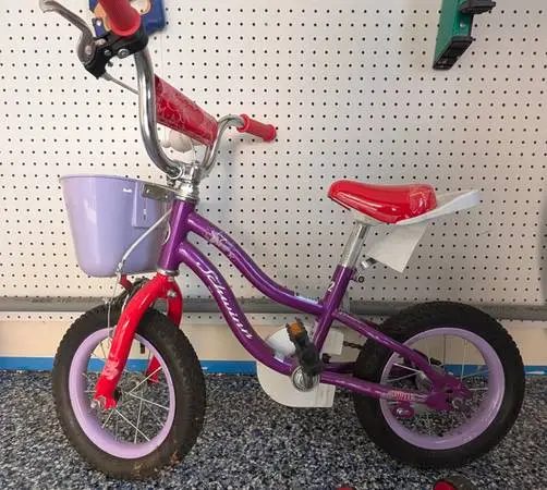 Kids 12 inch purple bike