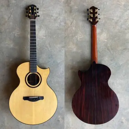 Schenk FE-Cocobolo & Sitka Spruce -Florentine Cutaway-Holy Tuner