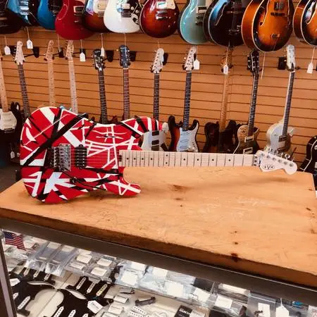 EVH Striped Series Red and Black *Gravity Music Gear*