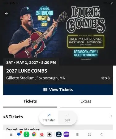 Luke Combs Gillette Stadium