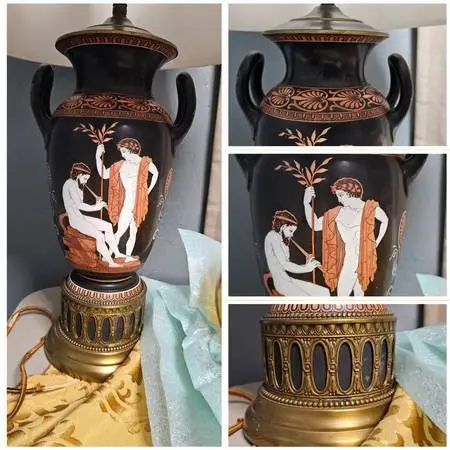Regency Bronze Mounted Urn Table Lamps