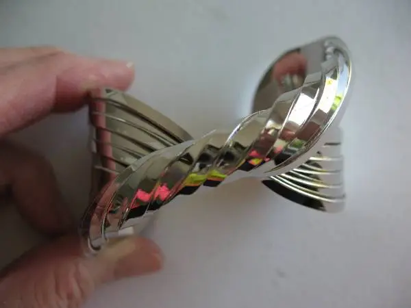 Wide Silver tone bracelet