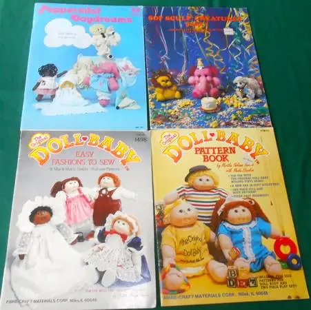 Original DOLL BABY &Clothing PATTERNS Full Size+Peppermint Daydreams+1