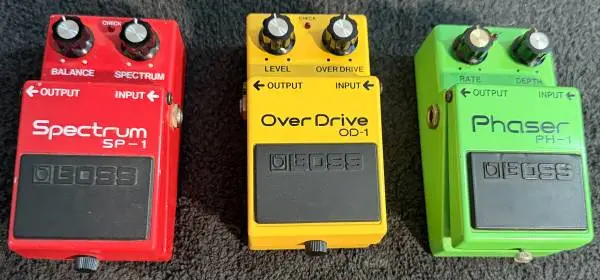 1977 - 1982 - BOSS PH-1, OD-1, SP-1 and SG-1 1977 - 1982