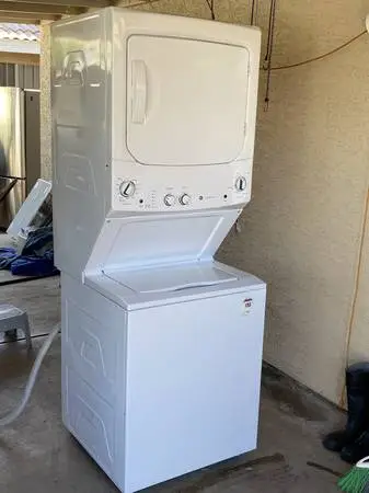 👉👀 27 GE STACKABLE WASHER /GAS DRYER 👀
