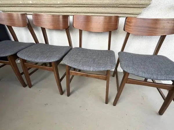 4 Dining Chairs, Mid Century Style