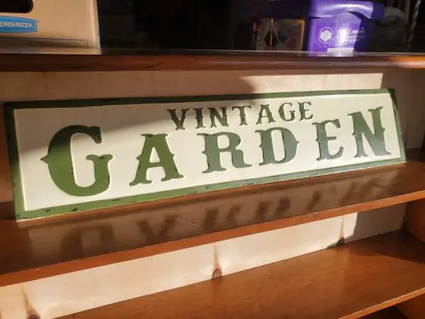 Metal sign