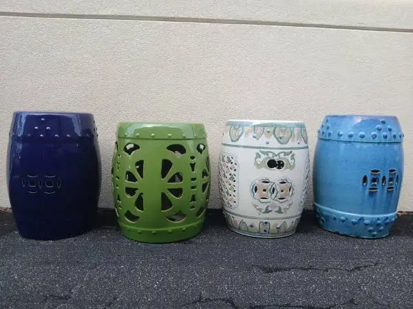DRUM TABLES OR STOOLS for indoors or outdoors from
