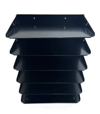 Vintage Hunt Lit-Ning 6-Tier Wall-Mounted/Desktop Steel File Organizer