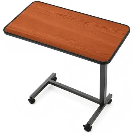 adjustable Rolling Hospital Bedside eating Table