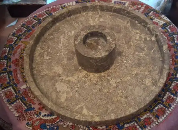 Marble tray with marble Candle holder and