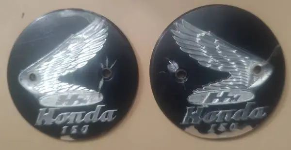 Vintage Honda CA95 150 Dream tank badges