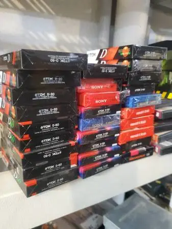 Blank vhs tapes