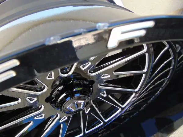 4 New 24X14 TIS Gloss Black/Milled Accents Rims *5X5.5* *-76MM Offset*