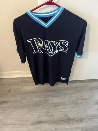 Tampa Bay Rays MLB True Fan Short Sleeve Blue shirt Size M