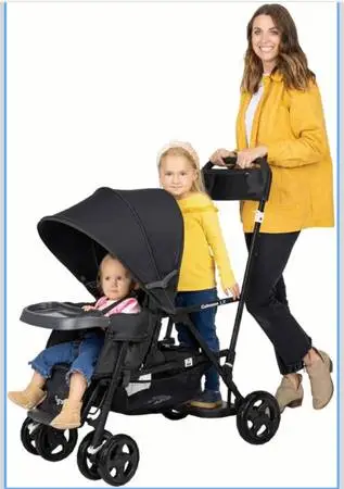 Joovy Caboose LX Tandem Stand-on Stroller, Black
