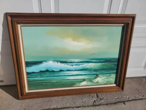 Large beach painting
