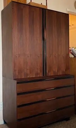 Mid-Century Glenn of California Walnut Bedroom Set