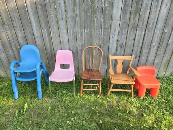 Toddlers Childs Children Kids Vintage & Modern Chair (6 AVAILABLE)