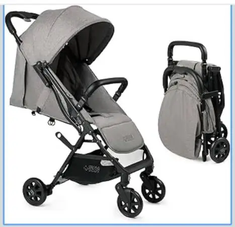 KOOLABABY Lightweight Travel Stroller for Baby & Toddlers -Grey