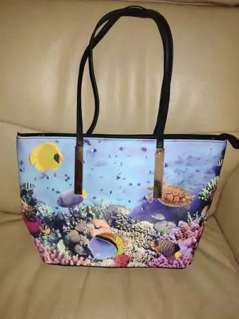 Coral Reef Tote Bag! Excellent Shape!
