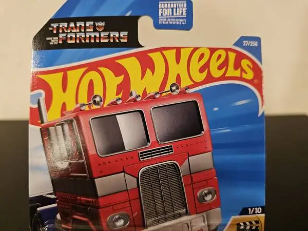 Optimus Prime 27/250 Hot Wheels Mint Condition