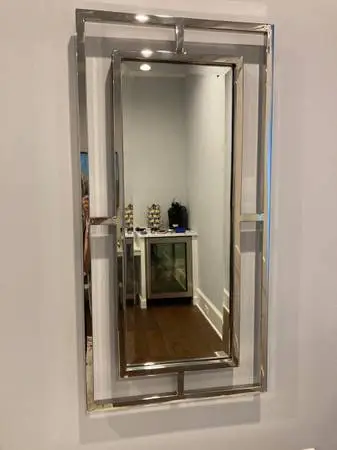 Stainless Steel Wall Mirror from Mitchell Gold Bob Williams