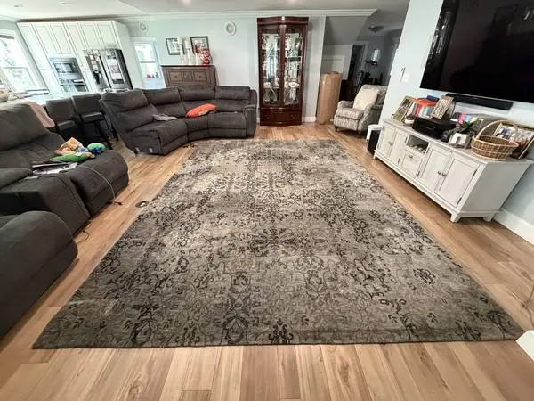 9.6 x 13 RUG, made in India, hand tuffed $900 new, only $150!