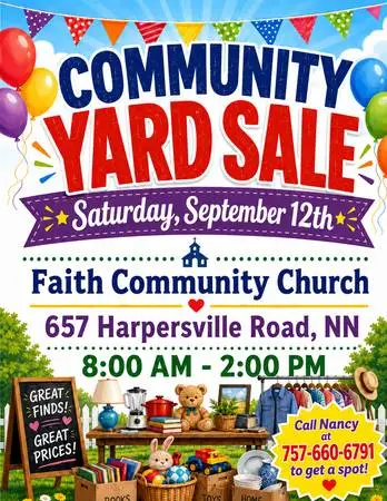 BIG community yard sale-All Set for Saturday!! LAST ONE OF SEASON!!