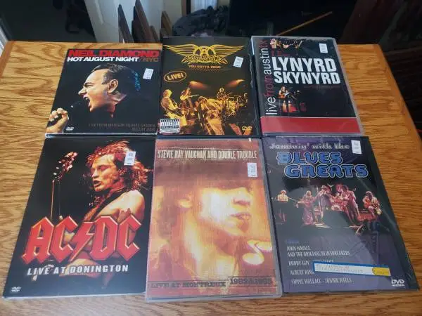 Concert music videos on dvd